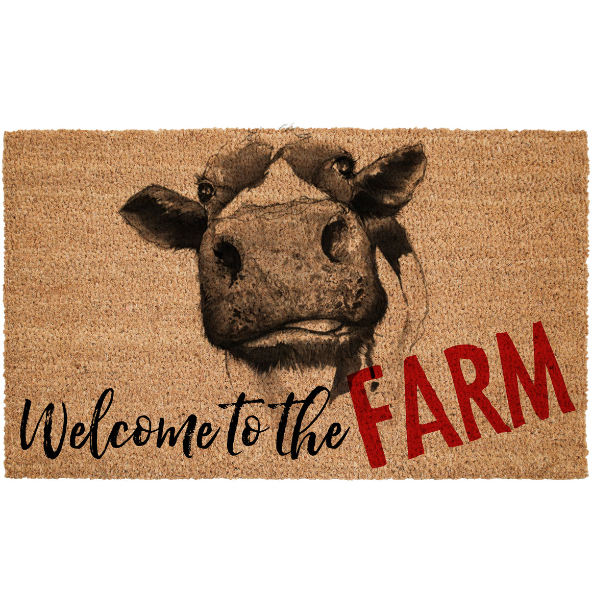 Welcome To The Farm Coir Doormat