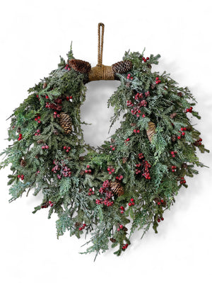 Holiday Frosted Berry Wreath