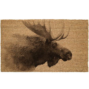 Moose Profile Cabin Coir Doormat