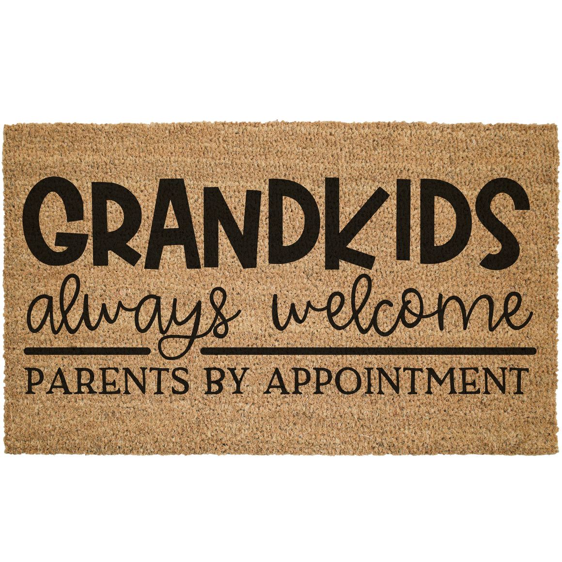 Grandkids Always Welcome Coir Doormat