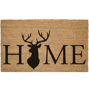 Home Deer Head Cabin Coir Doormat