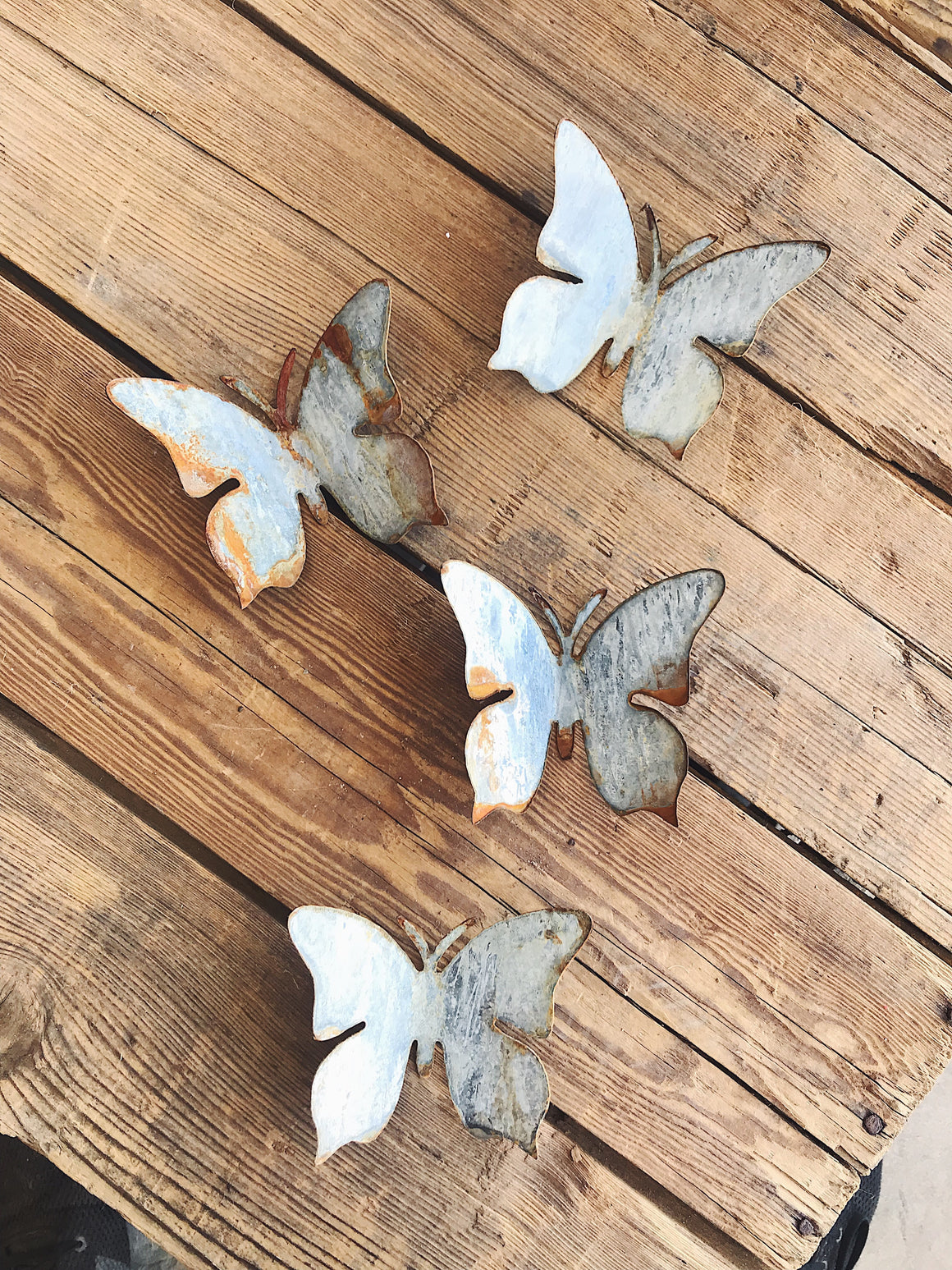 Hand Patinaed Metal Butterfly (6 Pack)